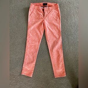 NWOT American Eagle peach pants with Aztec design